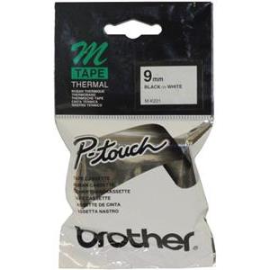 Brother Tapes MK221 9mm white/black
