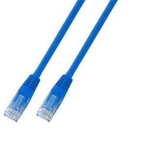 U/UTP prespojni kabel Cat.5e PVC CCA AWG24, plavi, 0,5 m