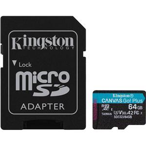 Memorijska kartica KINGSTON Canvas Go Plus Micro SDCG3/64GB, SDXC 64GB, Class 10 UHS-I + adapter