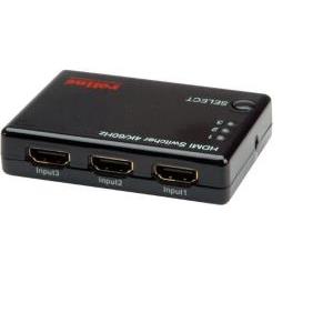 Roline 4K HDMI preklopnik, 3-way + daljinski upravljač