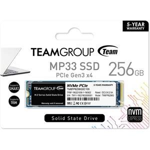 Teamgroup 256GB M.2 NVMe SSD MP33 3D NAND 2280, TM8FP6256G0C101