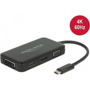 Adapter DELOCK, USB-C (M) na VGA (Ž), HDMI (Ž), DVI (Ž) ili DP (Ž)