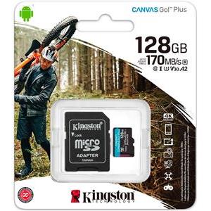 Memorijska kartica KINGSTON Canvas Go Plus Micro SDCG3/128GB, SDXC 128GB, Class 10 UHS-I + adapter