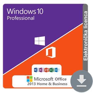 Windows 10 Professional + MS Office 2013 Home and Business ESD kombo