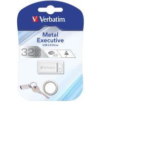 Verbatim USB2.0 Store'n'Go Metal Executive 32GB, srebrni