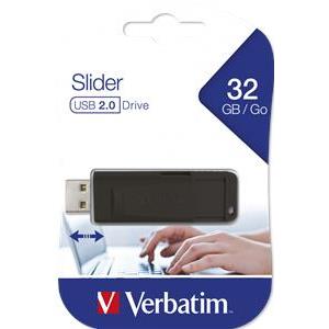 Verbatim USB2.0 Store'n'Go Slider 32GB, crni