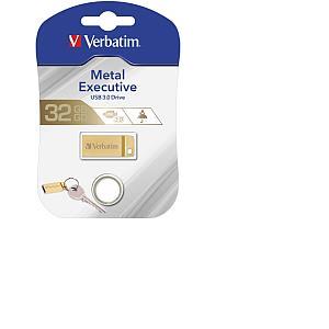 Verbatim USB3.0 Store'n'Go Metal Executive 32GB, zlatni