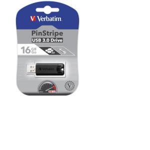 Verbatim USB3.0 Store'n'Go PinStripe 16GB, crni