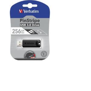 Verbatim USB3.0 Store'n'Go PinStripe 256GB, crni