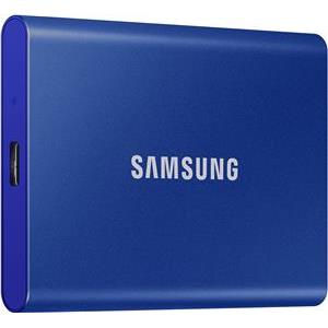 Samsung SSD T7 External 2TB, USB 3.2, 1050/1000 MB/s, included USB Type C-to-C and Type C-to-A cables, 3 yrs, indigo blue, MU-PC2T0H