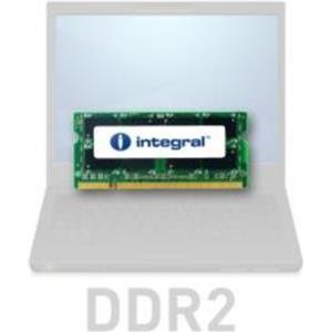 Memorija Integral 1GB DDR2-800 SODIMM PC2-6400 CL6, 1.8V, IN2V1GNXNFX