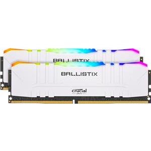 Memorija Crucial Ballistix RGB White 32GB Kit (2x16GB) DDR4-3600 UDIMM PC4-28800 CL16, 1.35V, BL2K16G36C16U4WL