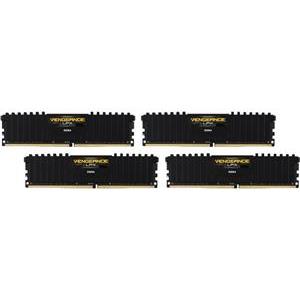 Memorija Corsair Vengeance LPX 64GB DDR4-2400, 64 GB, 4 x 16 GB, DDR4, 2400 MHz, 288-pin DIMM, Black , CMK64GX4M4A2400C14