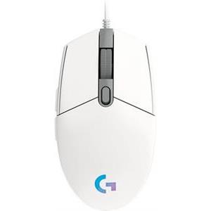 Miš LOGITECH G203 Lightsync Gaming, RGB, optički, 8000dpi, bijeli, USB