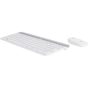 Tipkovnica + miš LOGITECH MK470 Slim Wireless, bežična, bijela