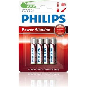 PHILIPS BATTERY - AAA POWER ALKALINE BLISTER 4 PCS (R03)