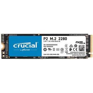 CRUCIAL P2 250GB SSD, M.2 2280, PCIe Gen3 x4, Read/Write: 2100/1150 MB/s, Random Read/Write IOPS: 170K/260K, CT250P2SSD8