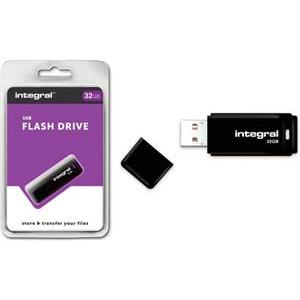 INTEGRAL BLACK 32GB USB2.0 memory stick