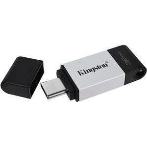 Memorija USB 3.2 Type-C FLASH DRIVE, 32 GB, KINGSTON DT80/32GB, crno-sivi