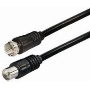 Transmedia FH 2-1 S, TV-SAT Kabel 1,5m , double screening, F-plug ravni utika na IEC-plug ravni