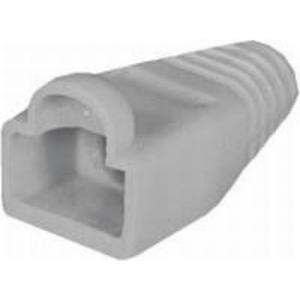 Transmedia TI2-GRL, Strain relief for round cable, for Western 8 8-plug, grey