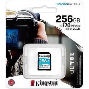 Kingston Canvas Go! Plus SD, R170MB/W90MB, 256GB