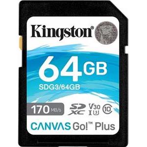 Kingston Canvas Go! Plus SD, R170MB/W70MB, 64GB