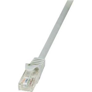 U/UTP prespojni kabel Cat.6 PVC CCA AWG24, sivi, 0,25 m