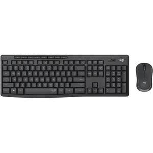 Tipkovnica + miš LOGITECH MK295 Silent Wireless Combo, bežična, crna, USB