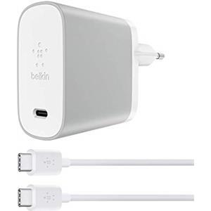 Kućni punjač BELKIN, QC 4, USB-C + kabel USB-C, bijeli