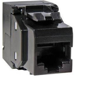 Modul Keystone RJ45 Cat.6 UTP, tool less, crni, s protuprašnim poklopcem