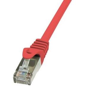 S/FTP prespojni kabel Cat.6a LSZH Cu AWG26, crveni, 10,0 m
