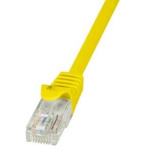 U/UTP prespojni kabel Cat.5e PVC CCA AWG26, žuti, 0,25m