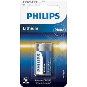 PHILIPS baterija CR123A/01B