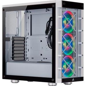 Case Midi Corsair Crystal 465X RGB white TG, CC-9011189-WW