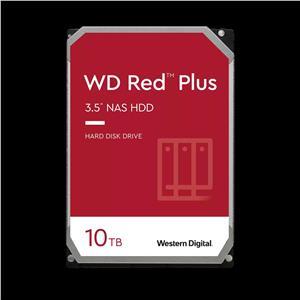 WD Red Plus 10TB NAS Hard Disk Drive - 7200 RPM Class SATA 6Gb/s, CMR, 256MB Cache, 3.5 Inch - WD101EFBX