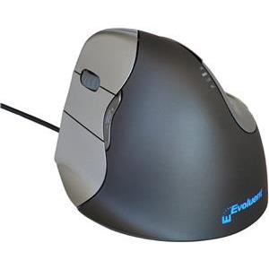 Evoluent VerticalMouse 4 Left - mouse - USB - gray, silver