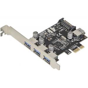 Delock PCI Express Card > 3 x external + 1 x internal USB 3.0 - USB adapter - PCIe 2.0 - 4 ports