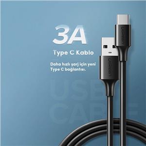 UGREEN USB A 2.0 to USB-C cable 2m (black)