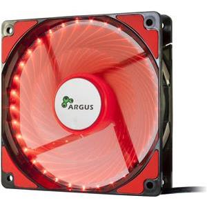 Ventilator INTER-TECH Argus L-12025 RD LED Red, 120mm, 1200 okr/min, crno/crvena