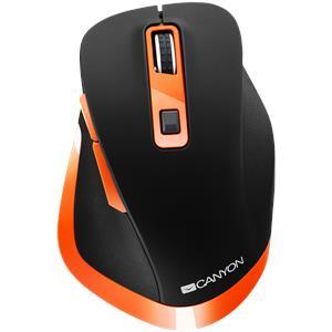 CANYON MW-14 2.4Ghz Wireless mouse, with 6 buttons, CNS-CMSW14BO, Black-Orange