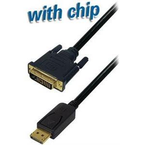 Transmedia DisplayPort plug to DVI 24 1 plug, 1,8 m