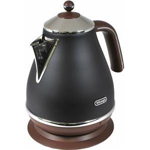 DeLonghi KBOV 2001.BK electric kettle 1.7 L 2000 W Black, Brown