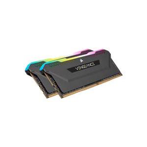 CORSAIR Vengeance RGB PRO SL - DDR4 - kit - 16 GB: 2 x 8 GB - DIMM 288-pin - 3600 MHz / PC4-28800, CMH16GX4M2D3600C18