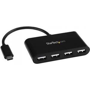StarTech.com 4-Port USB-C Hub - USB-C to 4x USB-A Hub Adapter - Mini USB 2.0 Hub - Bus-powered USB Type-C Port Expander (ST4200MINIC) - hub - 4 ports