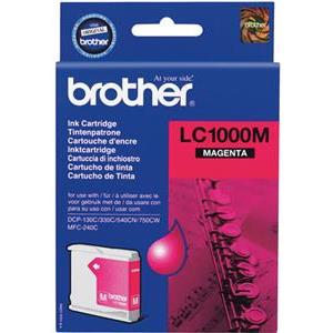 Brother LC1000M - magenta - original - ink cartridge