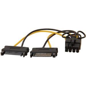 6in SATA Power to 8 Pin PCI Express Video Card Power Cable Adapter - SATA to 8 pin PCIe power - power cable - 15 cm