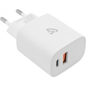 SBOX USB-A/USB-C brzi zidni punjač HC-099 2 utora / 18W bijeli