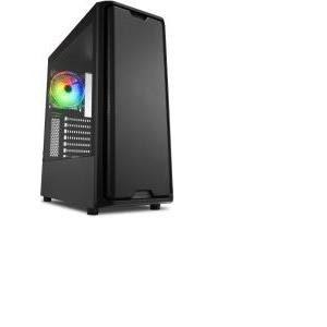 Sharkoon SK3 RGB Midi Tower ATX kućište bez napajanja, prozirna bočna stranica, prednji/stražnji ventilatori 2×120mmi, crno