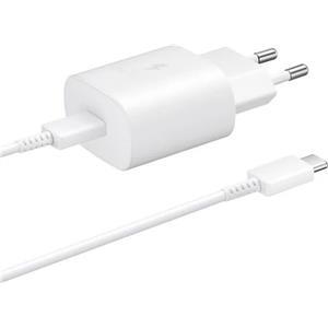 Punjač SAMSUNG TA800, 25W Fast Charge USB-C, USB Type-C kabel, bijeli